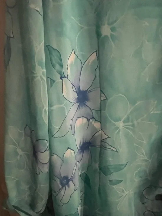 T-Shirt Dress with Sheer Aqua Long Sleeve Shirt - Picture 3 of 3